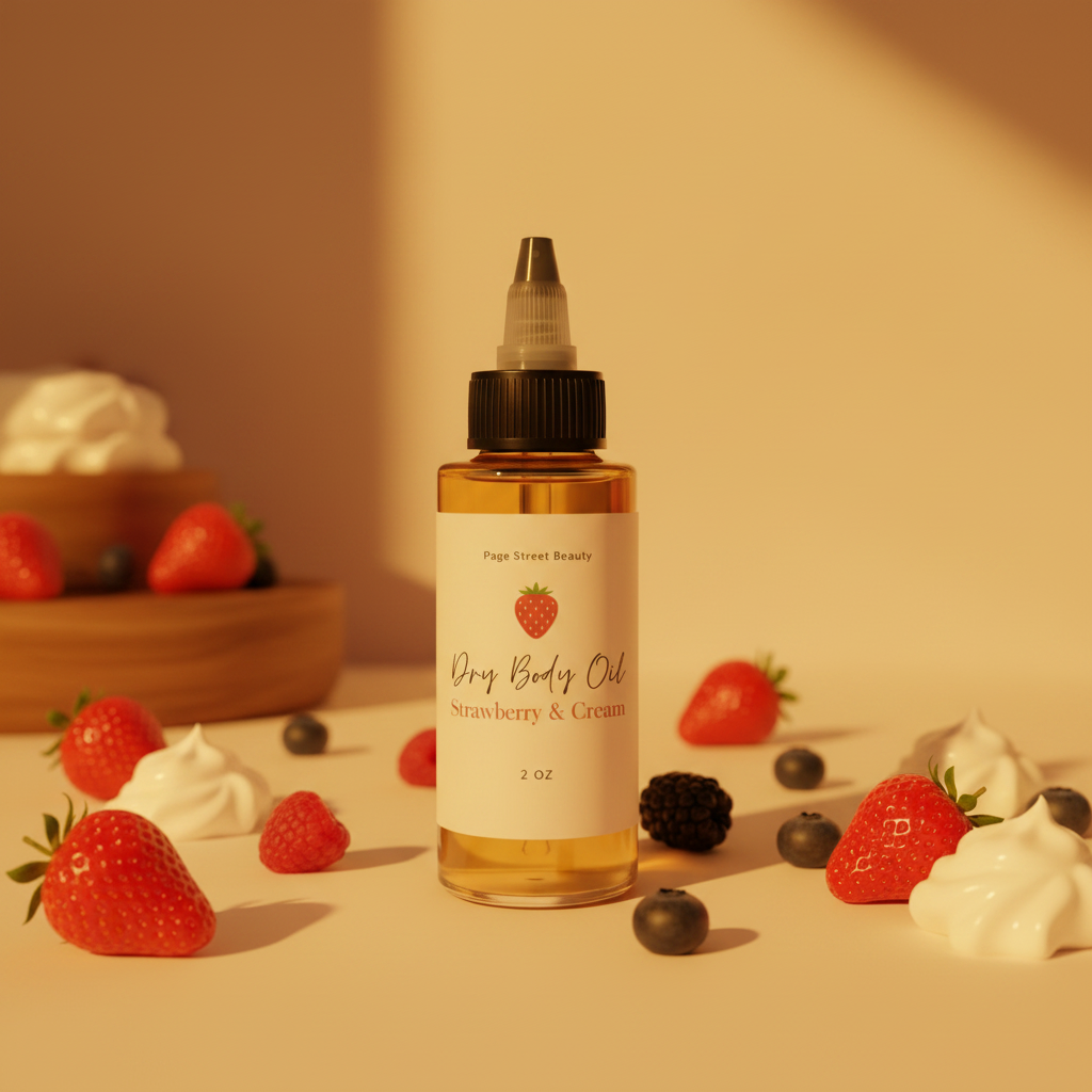 Strawberry & Cream Dry Body Oil - Golden Hour